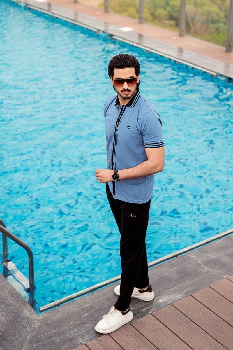 Azure Black Button Down Shirt - Flex Clothing