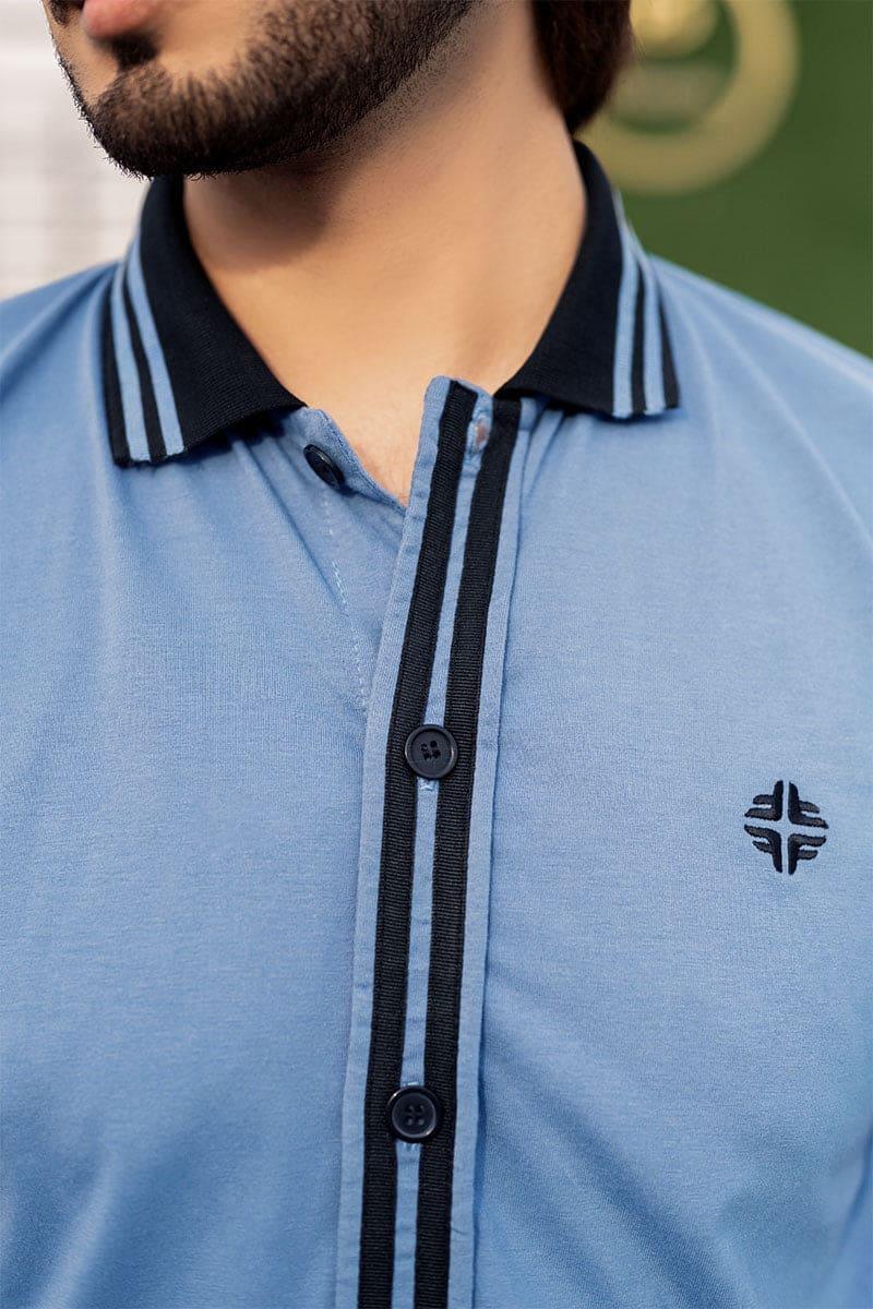 Azure Black Button Down Shirt - Flex Clothing