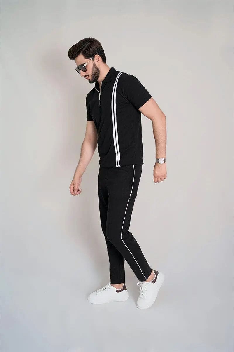 Black Polo Twin Set - Flex Clothing