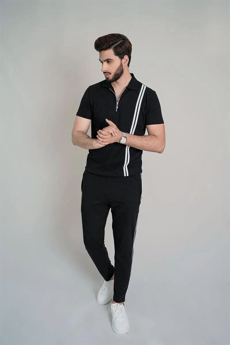 Black Polo Twin Set - Flex Clothing