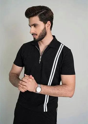 Black Polo Twin Set - Flex Clothing
