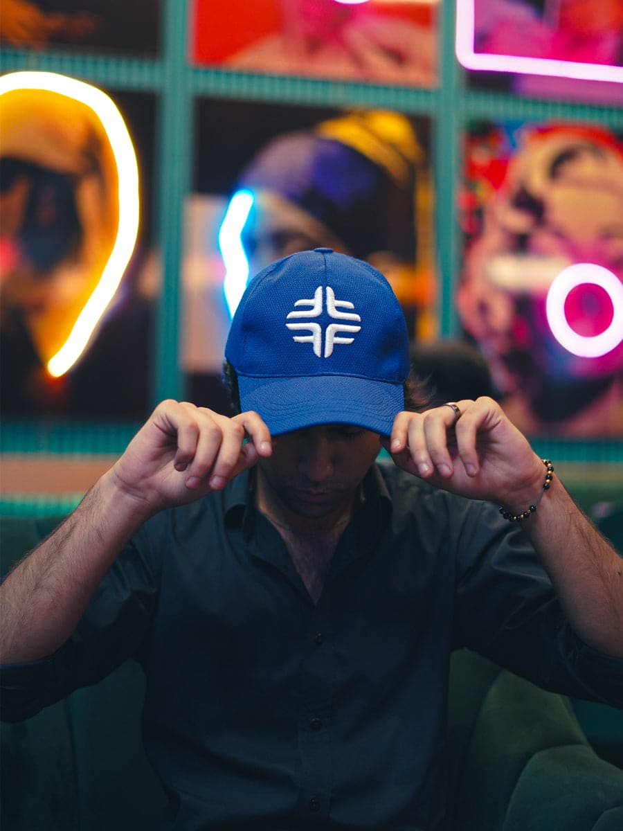 Deep Cobalt Blue 3D Flex Logo Cap Flex Clothing