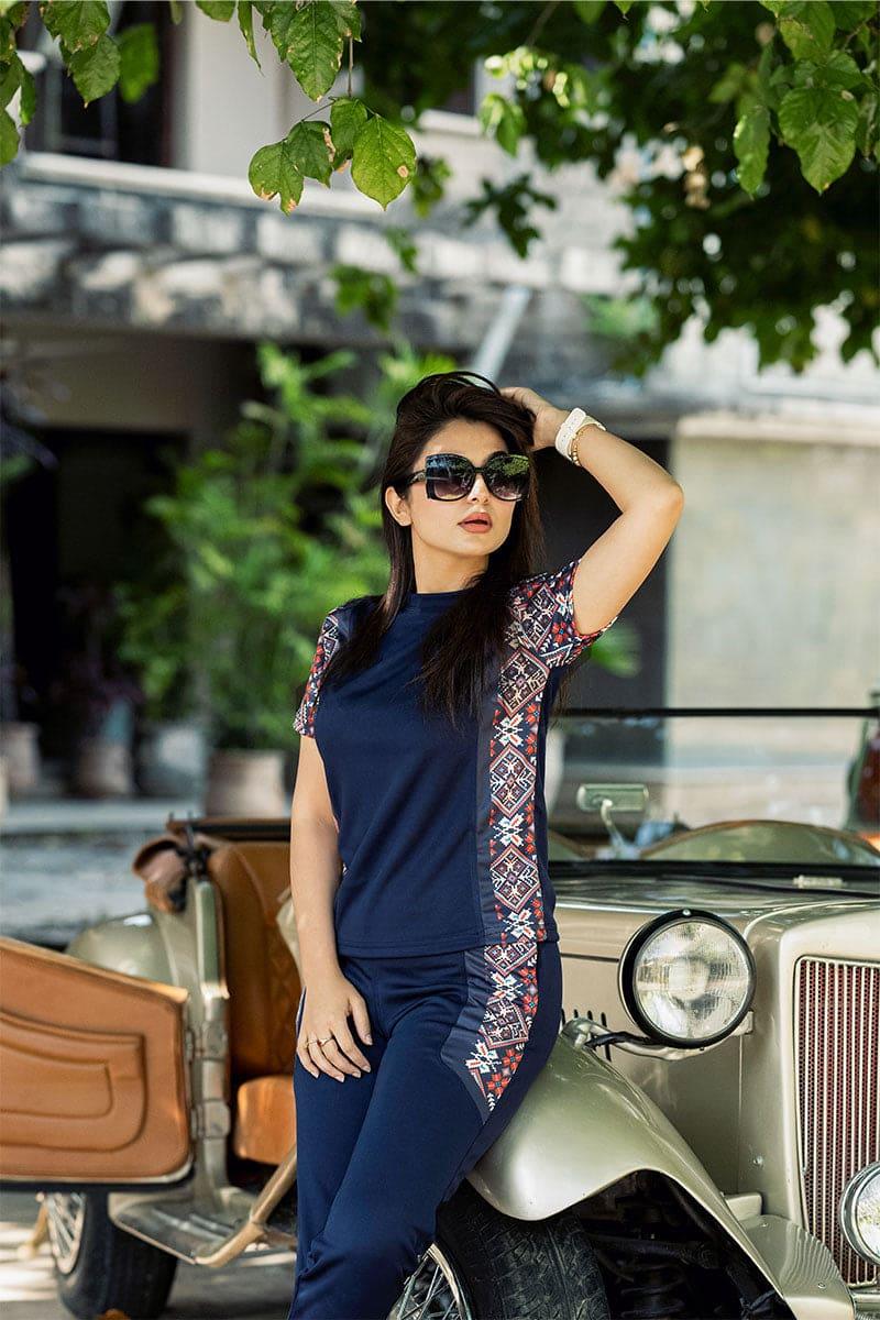 Ethnic Ajrak Pattern Twin Set - Flex Clothing