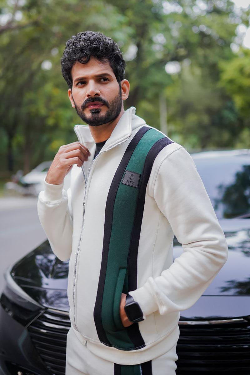 Racer Stripe Green Twin Set - Flex Clothing