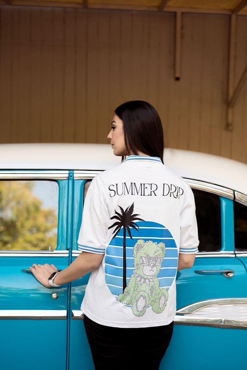 Rhinestone Summer Drip Twin Set - Flex Clothing