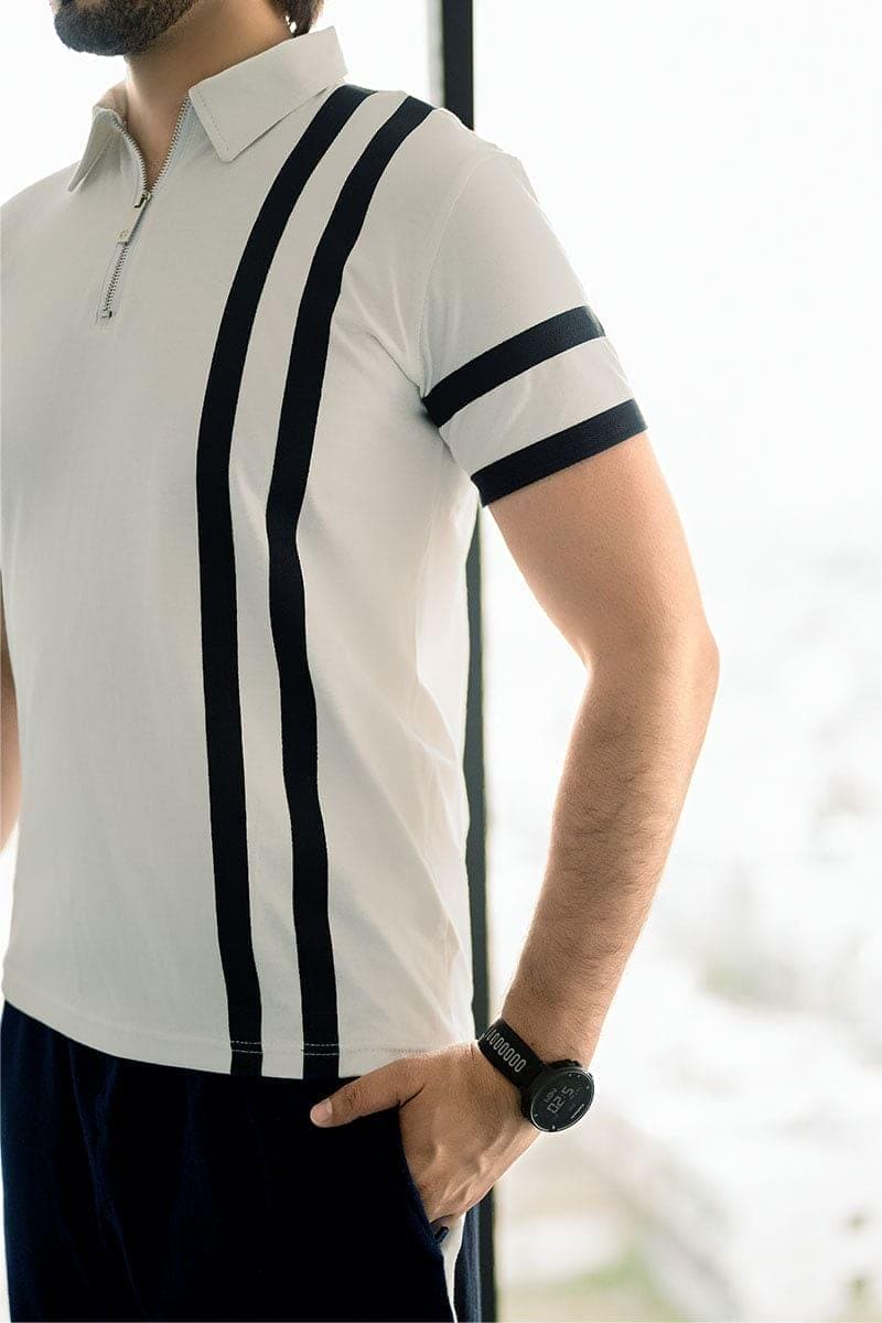 Mariner Stripe Polo Shirt - Flex Clothing