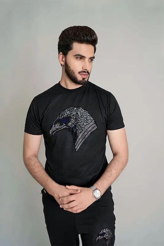 Rhinestone Eagle Twin Set - Flex Clothing